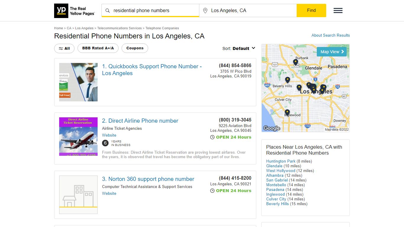 Best 30 Residential Phone Numbers in Los Angeles, CA - YP.com